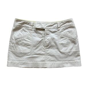 american eagle white mini skirt